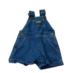 Vintage Oshkosh B'gosh Blue Vestbak Overalls Unisex Baby & Toddler Size 9 Months